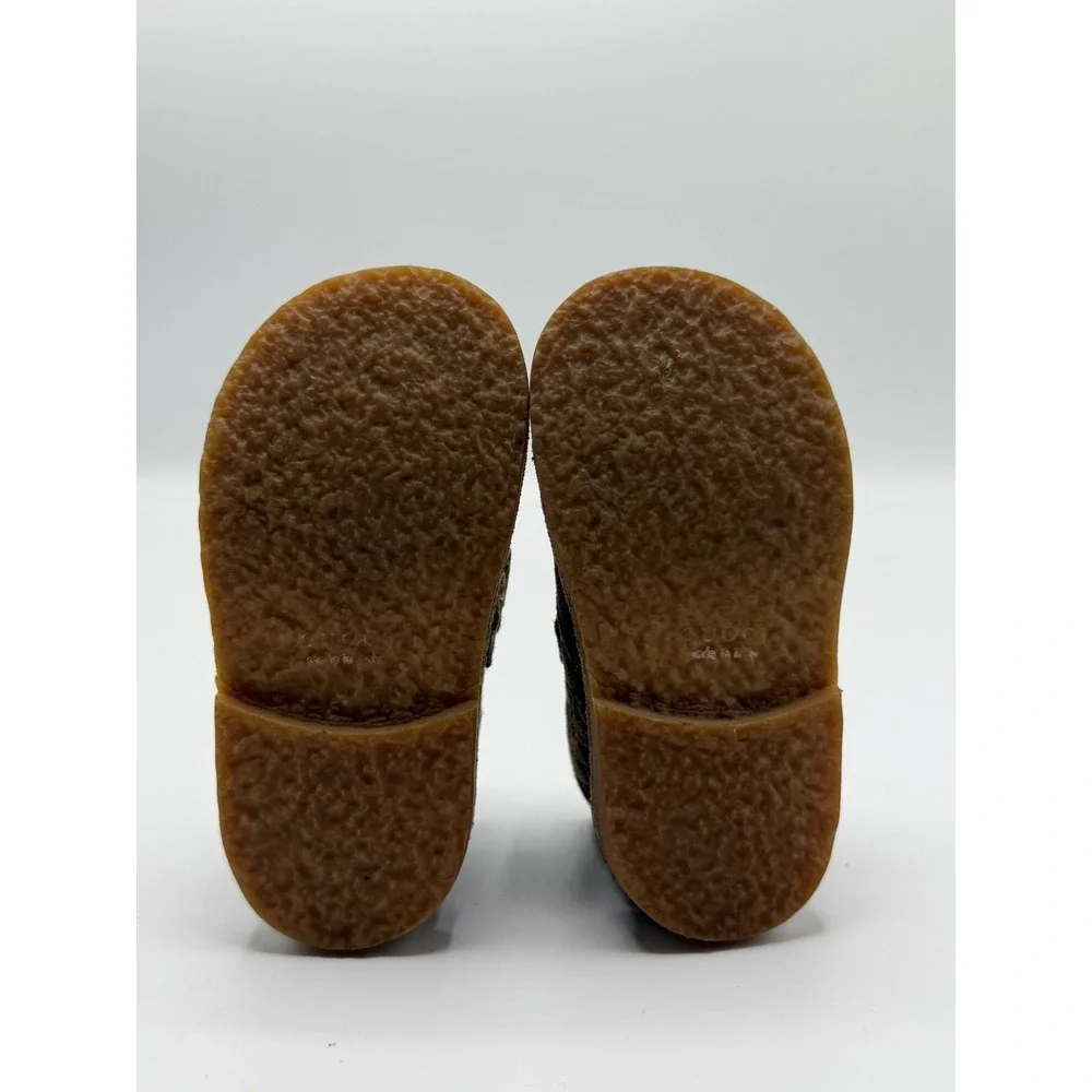 Gucci GG Monogram Suede Brown 271082 Toddler Size EU 20 -US 4.5C/5C